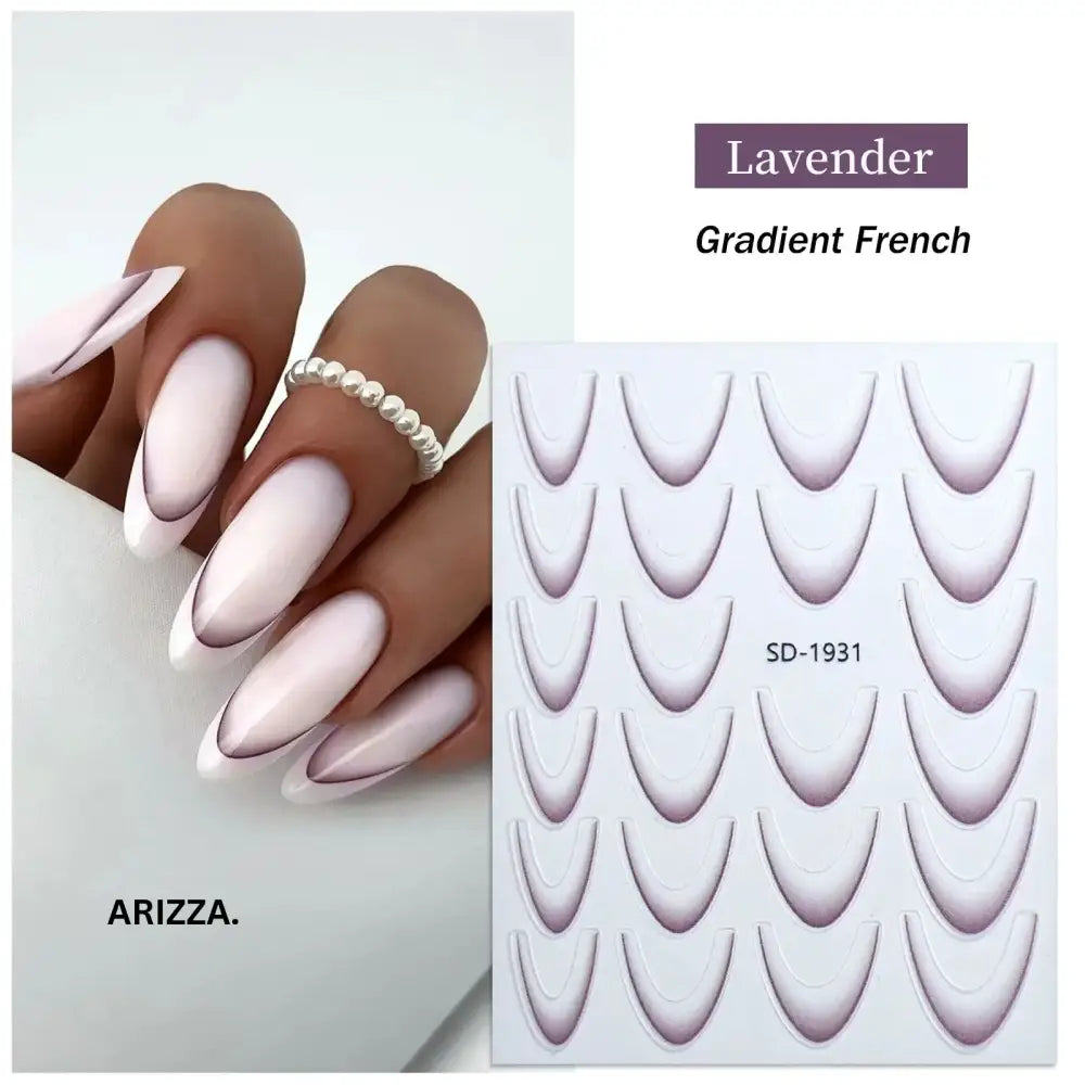 Elegant Flower Nail Decorations Sticker SD-1931