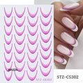 Elegant Flower Nail Decorations Sticker STZ-CS302