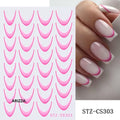 Elegant Flower Nail Decorations Sticker STZ-CS303