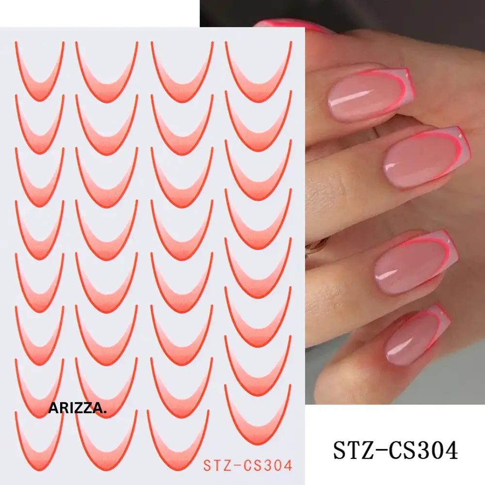 Elegant Flower Nail Decorations Sticker STZ-CS304