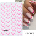 Elegant Flower Nail Decorations Sticker STZ-CS305