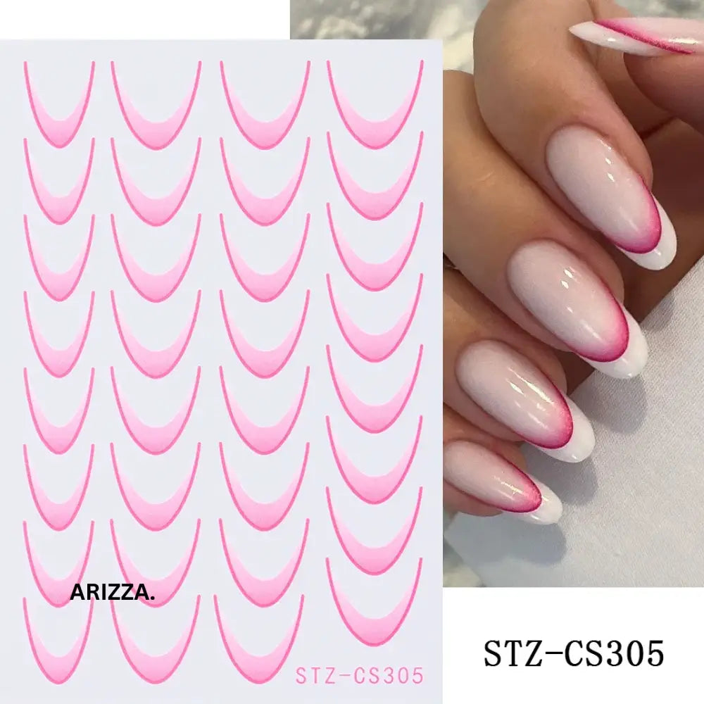 Elegant Flower Nail Decorations Sticker STZ-CS305