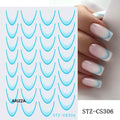 Elegant Flower Nail Decorations Sticker STZ-CS306