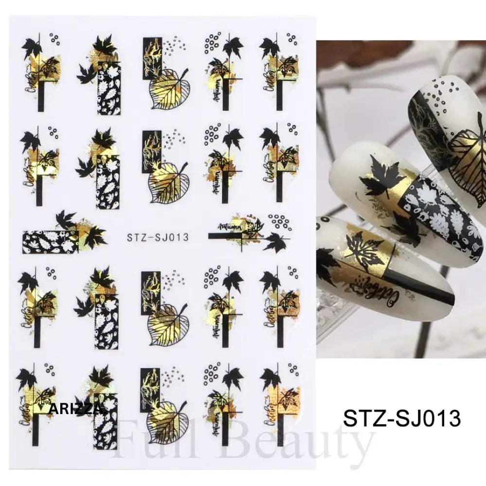 Elegant Flower Nail Decorations Sticker STZ-SJ013