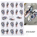 Elegant Flower Nail Decorations Sticker STZ-SJ027