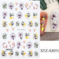 Elegant Flower Nail Decorations Sticker STZ-SJ051