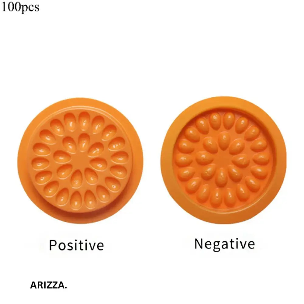 Eye Lashes Glue Pads Makeup Tool orange 100pcs