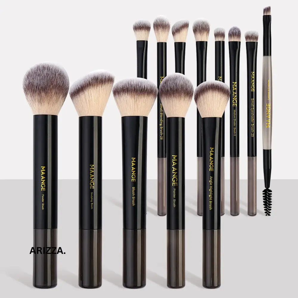 Foundation Concealer Makeup Brush Set Black