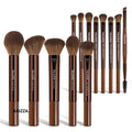 Foundation Concealer Makeup Brush Set Deep Coffee