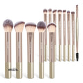 Foundation Concealer Makeup Brush Set Golden color