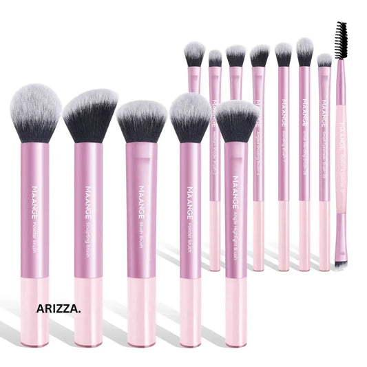 Foundation Concealer Makeup Brush Set Pink