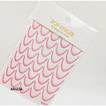 Gradient Color Line Design French Nail Art Sticker