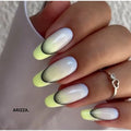 Gradient Color Line Design French Nail Art Sticker