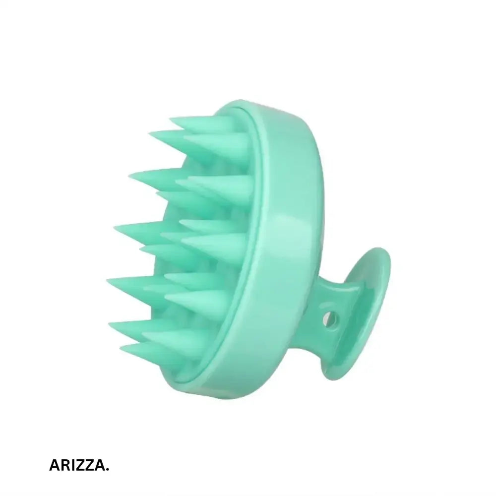 Head Scalp Silicone Brush Massage Comb light green