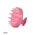 Head Scalp Silicone Brush Massage Comb pink