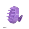 Head Scalp Silicone Brush Massage Comb purple
