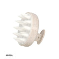 Head Scalp Silicone Brush Massage Comb white