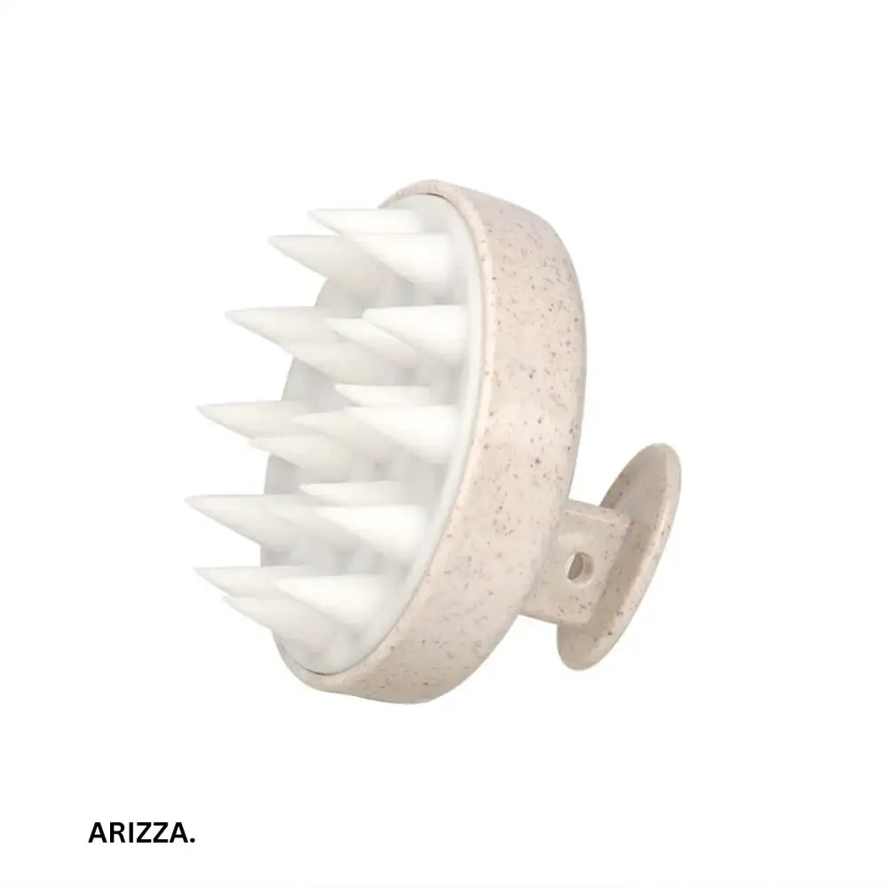 Head Scalp Silicone Brush Massage Comb white