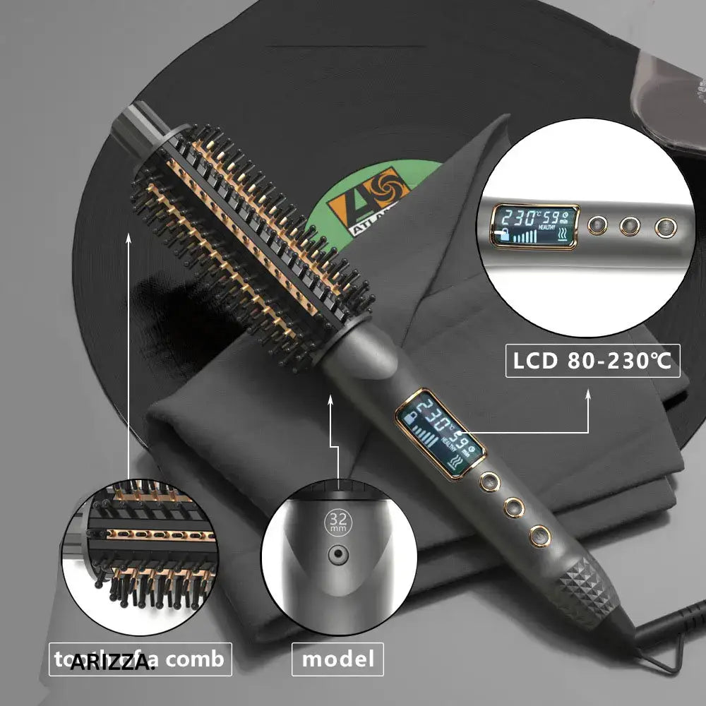 Heated Hair Curling Tourmaline Iron