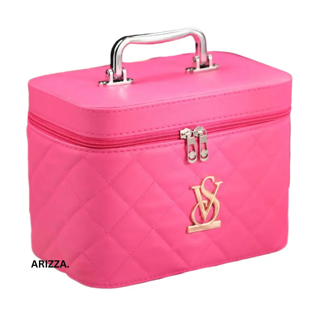 Large Capacity Portable Makeup Bag rose red / M 23.5x17x15cm