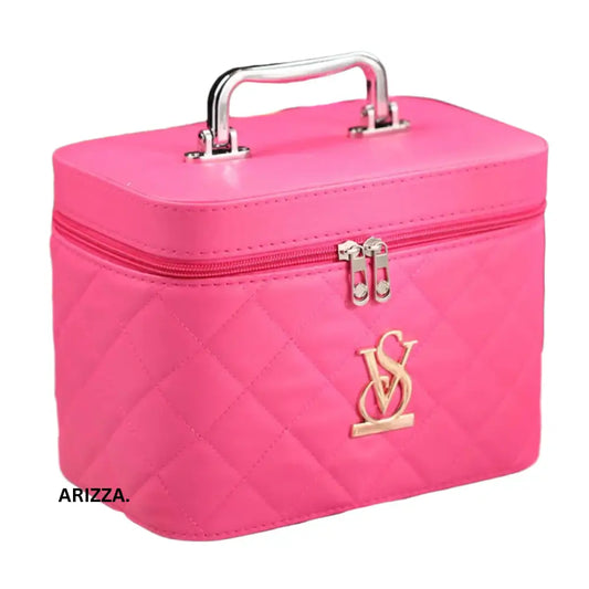 Large Capacity Portable Makeup Bag rose red / M 23.5x17x15cm