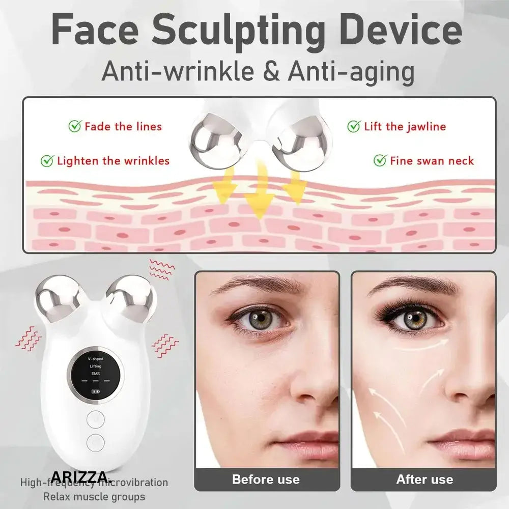 Microcurrent Anti-Wrinkle Facial Massager