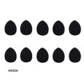 Mini Finger Puff Foundation Air Cushion Sponge 10 black in bag