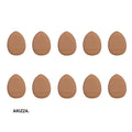 Mini Finger Puff Foundation Air Cushion Sponge 10 brown in bag