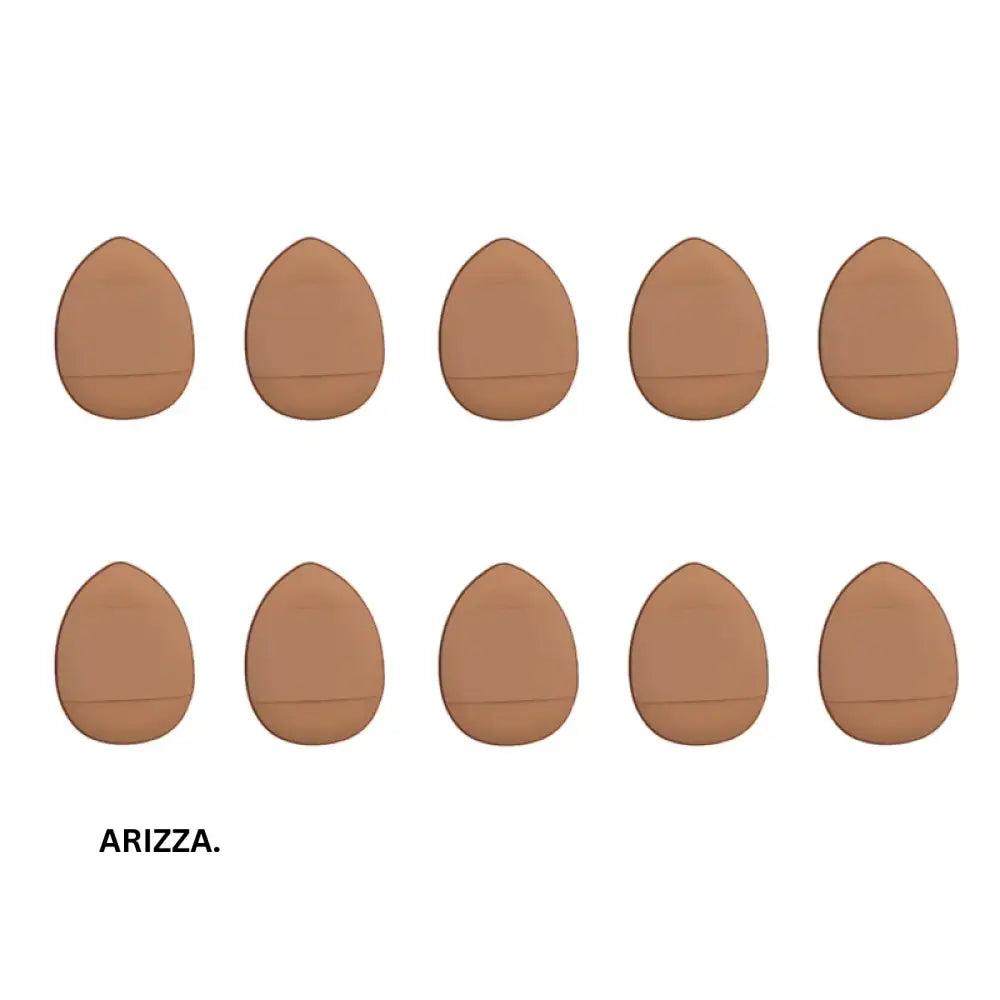 Mini Finger Puff Foundation Air Cushion Sponge 10 brown in bag