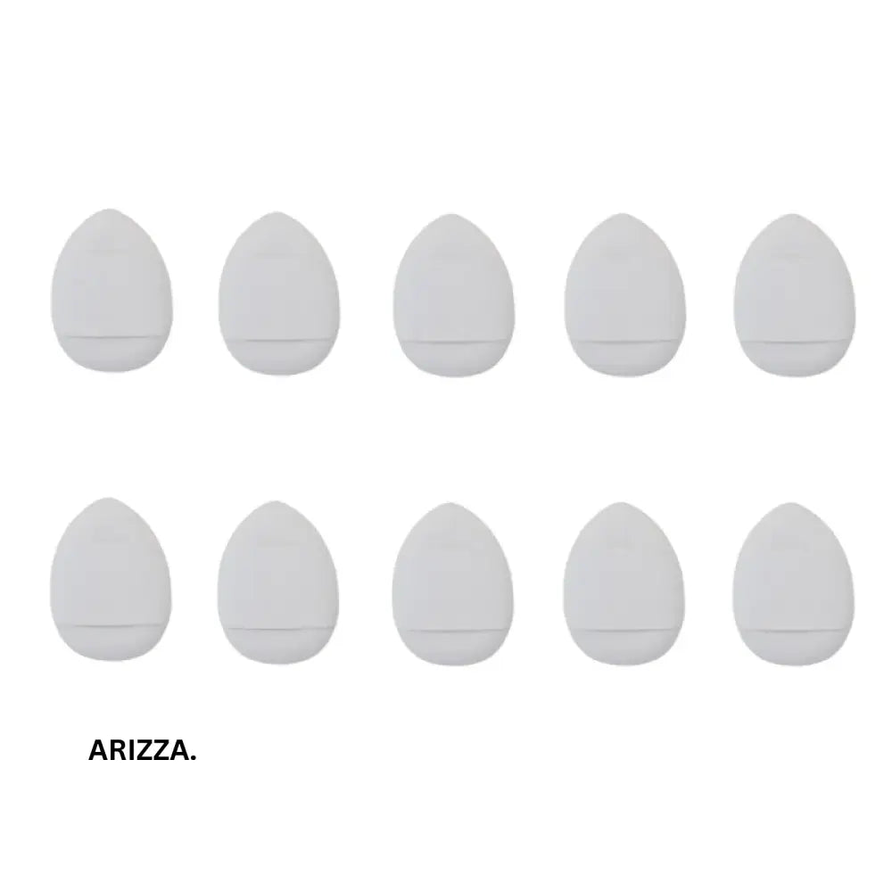Mini Finger Puff Foundation Air Cushion Sponge 10 white in bag