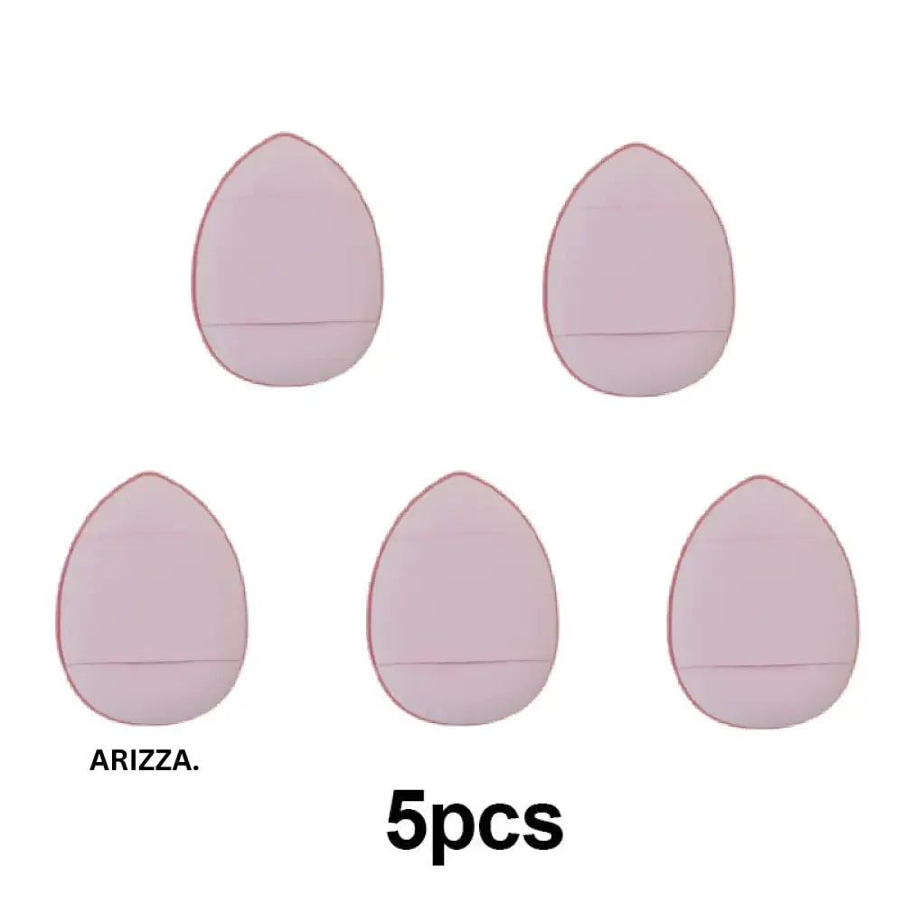 Mini Finger Puff Foundation Air Cushion Sponge 5 pink in bag