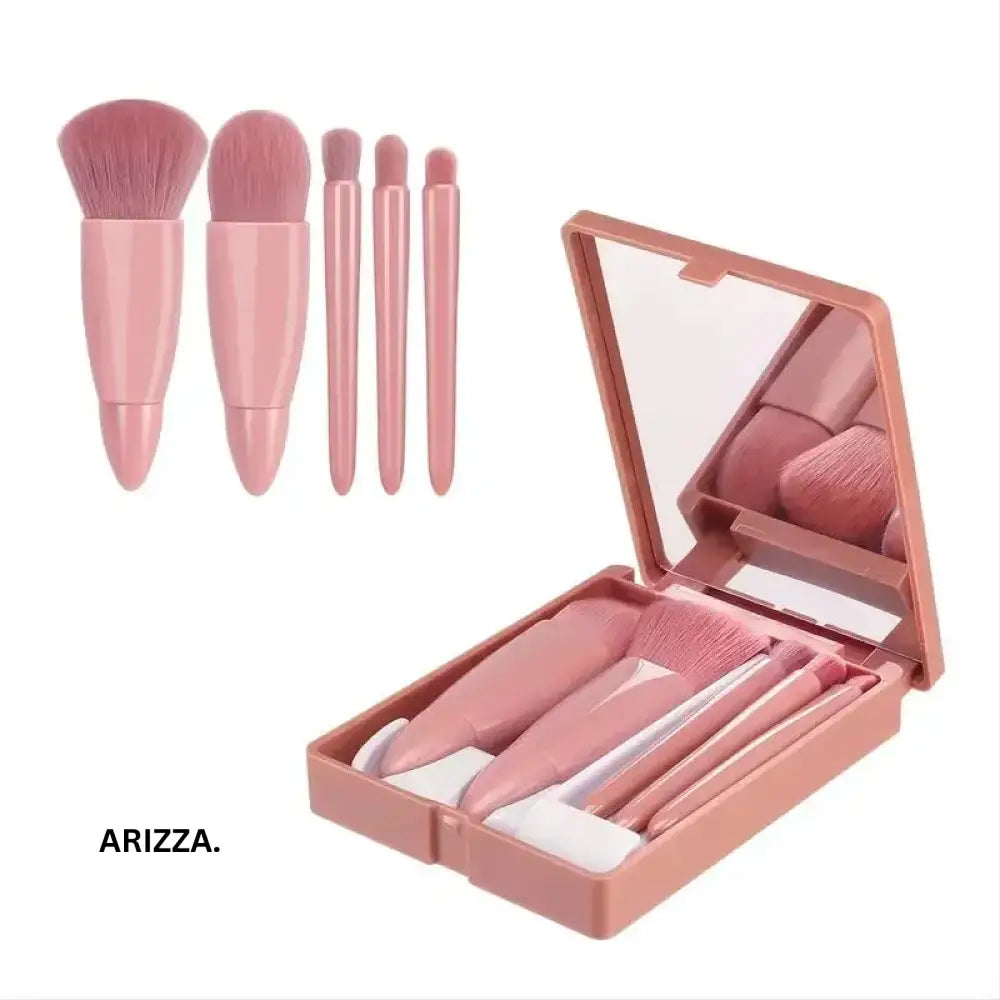 Mini Mirror Perfe Makeup Brushes Set