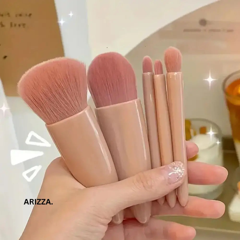 Mini Mirror Perfe Makeup Brushes Set