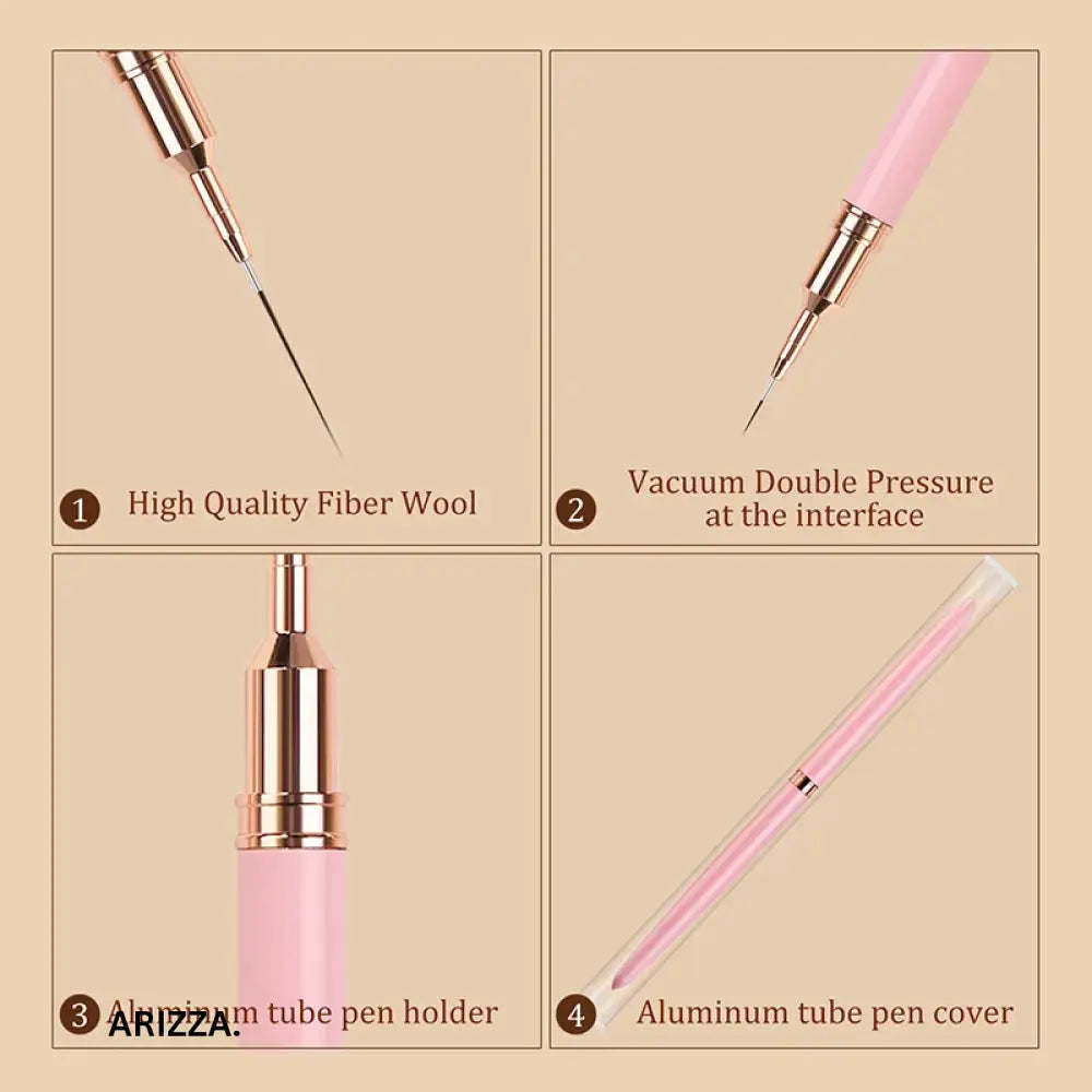 Multiple Types Ultra-fine Nail Art Brushes 5pcs set