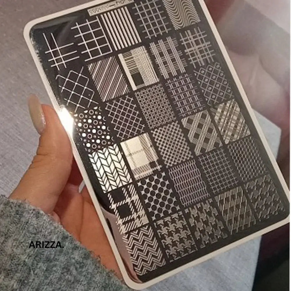 Nail Stamping Plates Flower Art Template