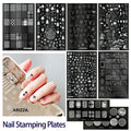 Nail Stamping Plates Flower Art Template