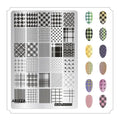 Nail Stamping Plates Flower Art Template