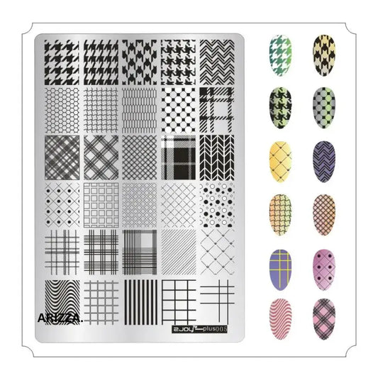 Nail Stamping Plates Flower Art Template