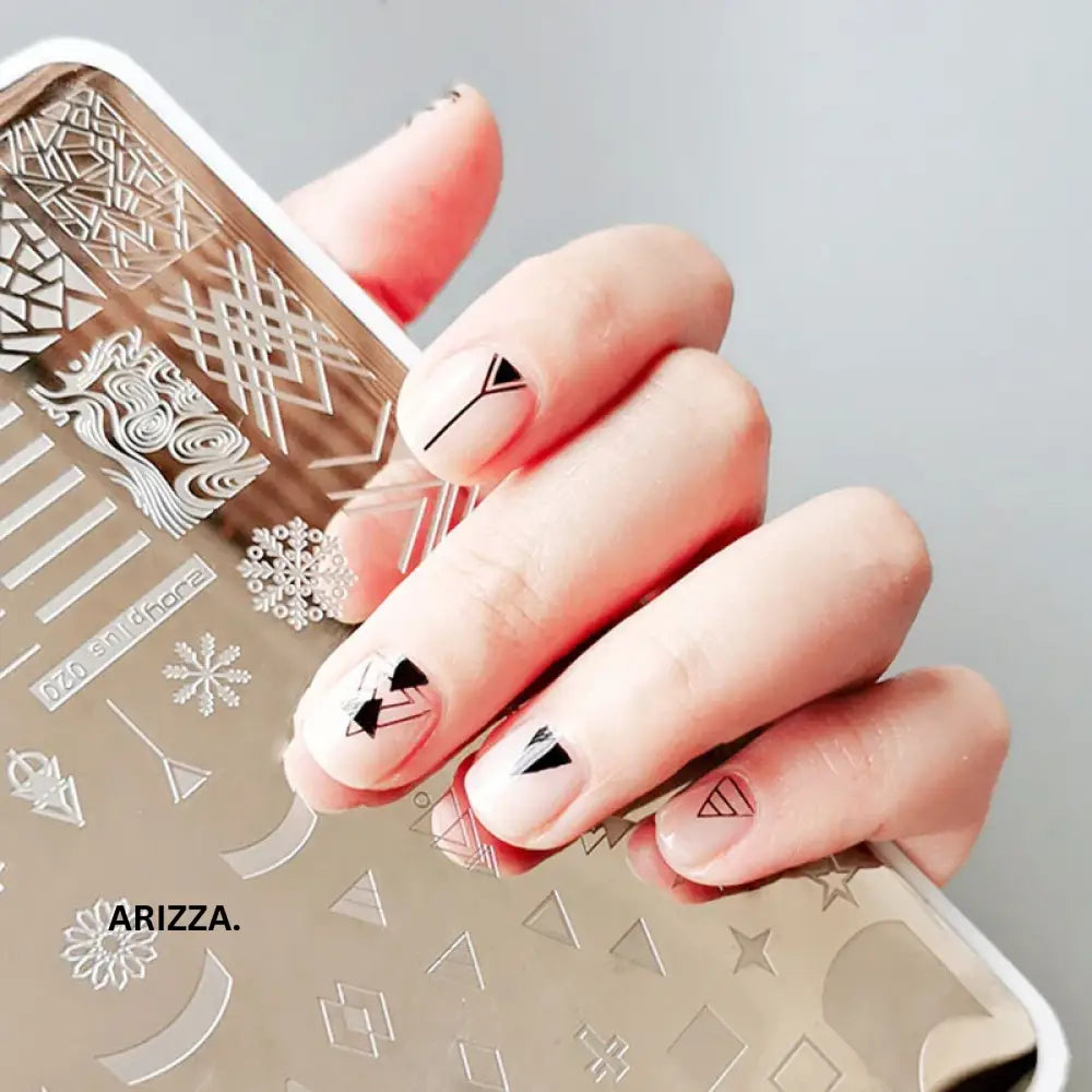 Nail Stamping Plates Flower Art Template