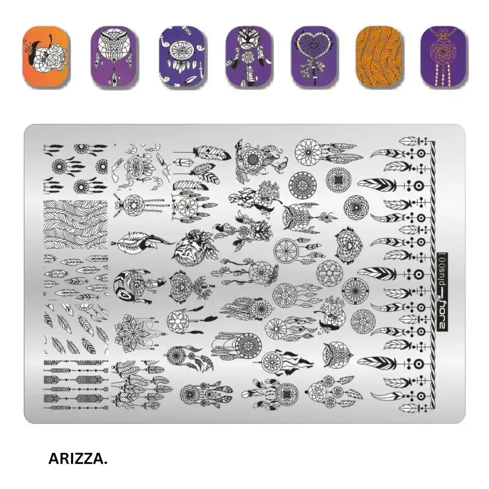 Nail Stamping Plates Flower Art Template PLUS1