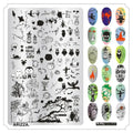 Nail Stamping Plates Flower Art Template PLUS10