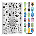 Nail Stamping Plates Flower Art Template PLUS11