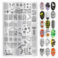 Nail Stamping Plates Flower Art Template PLUS14