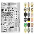 Nail Stamping Plates Flower Art Template PLUS17