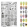 Nail Stamping Plates Flower Art Template PLUS18