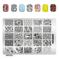 Nail Stamping Plates Flower Art Template PLUS2