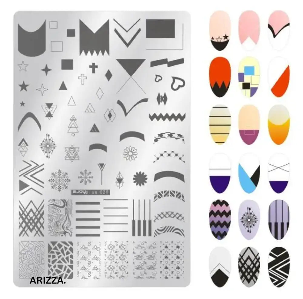 Nail Stamping Plates Flower Art Template PLUS20