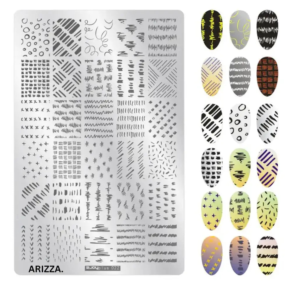 Nail Stamping Plates Flower Art Template PLUS22