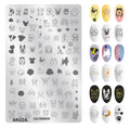 Nail Stamping Plates Flower Art Template PLUS24