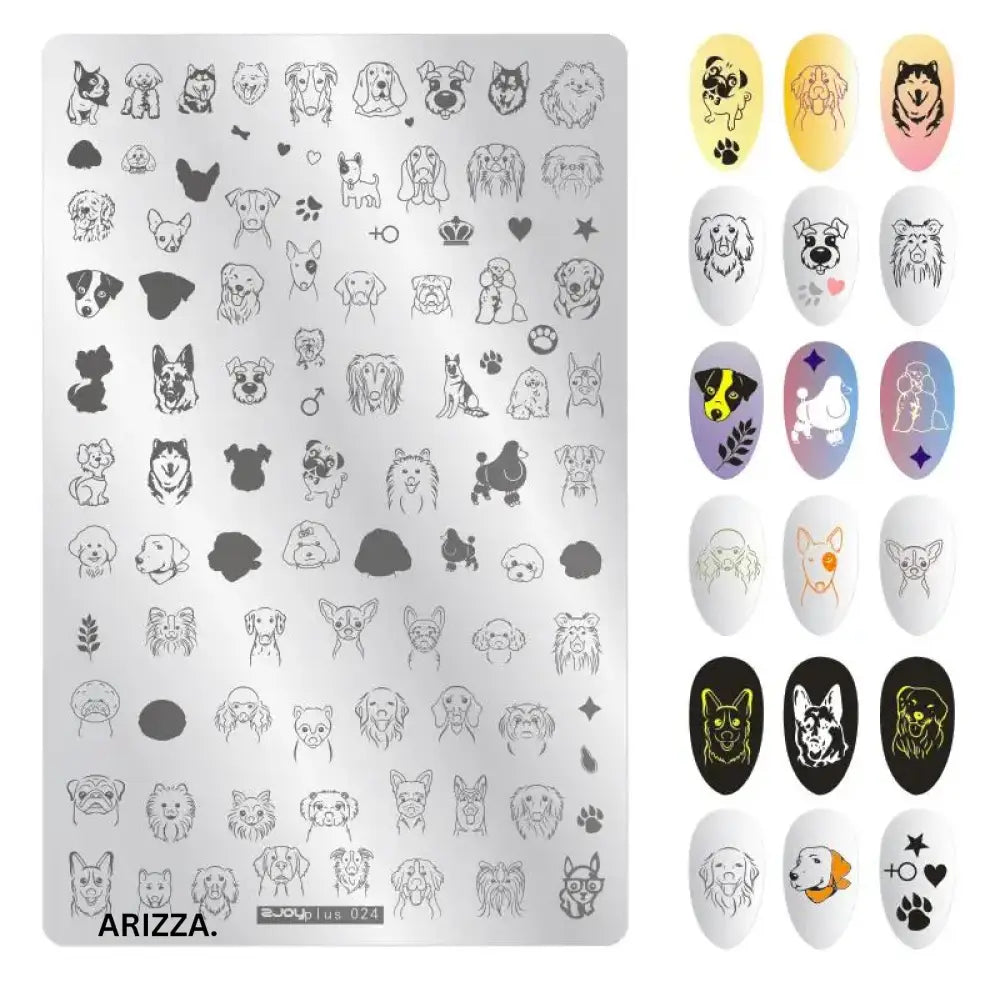 Nail Stamping Plates Flower Art Template PLUS24
